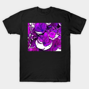 Hot pink and purple abstract T-Shirt